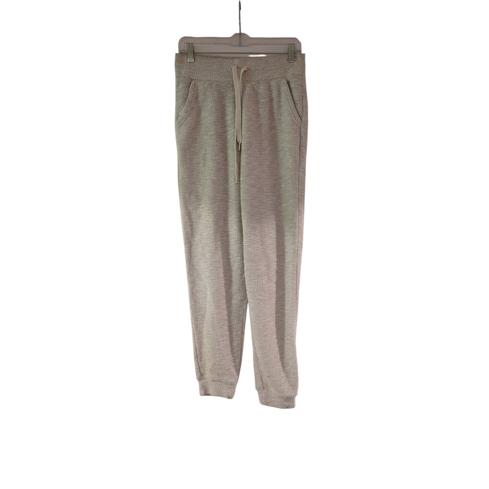 OFFLINE by Aerie Knit Joggers Womens Small Beige Textured‎ Drawstring Loungewear